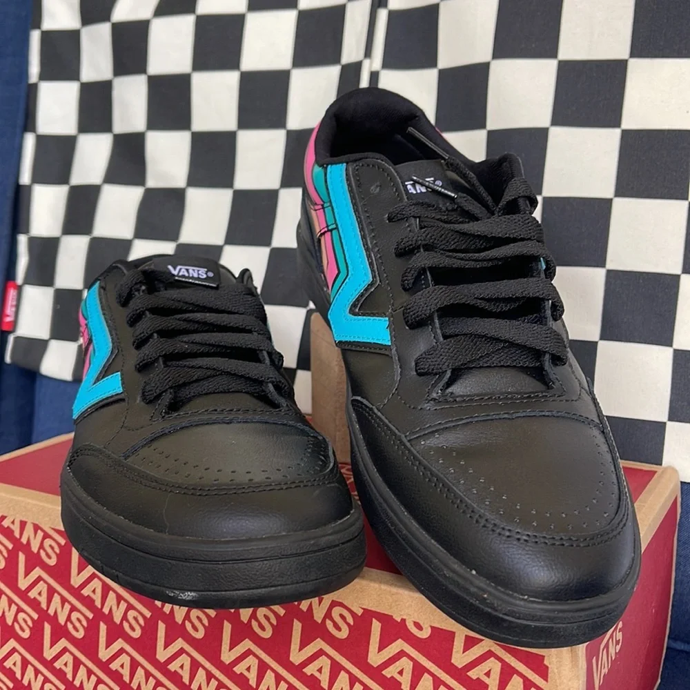 Vans Men’s Lowland CC Fader Black/Multi Sneakers - Picture 8 of 16